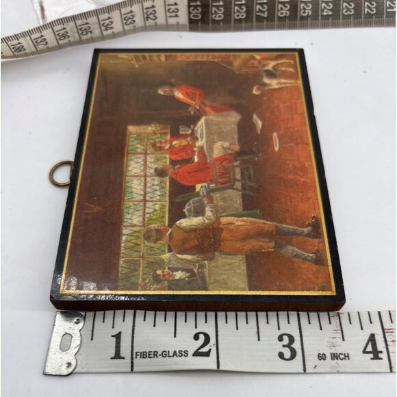 Vintage Wooden Plaques With‎ English  Scenes - Picture 4 of 5